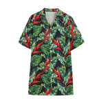 Banana Leaf Hawaiian Pattern Print Cotton Hawaiian Shirt