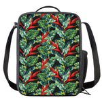 Banana Leaf Hawaiian Pattern Print Crossbody Lunch Bag