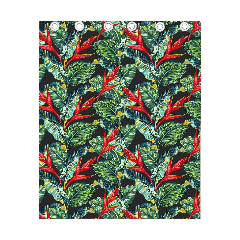 Banana Leaf Hawaiian Pattern Print Curtain