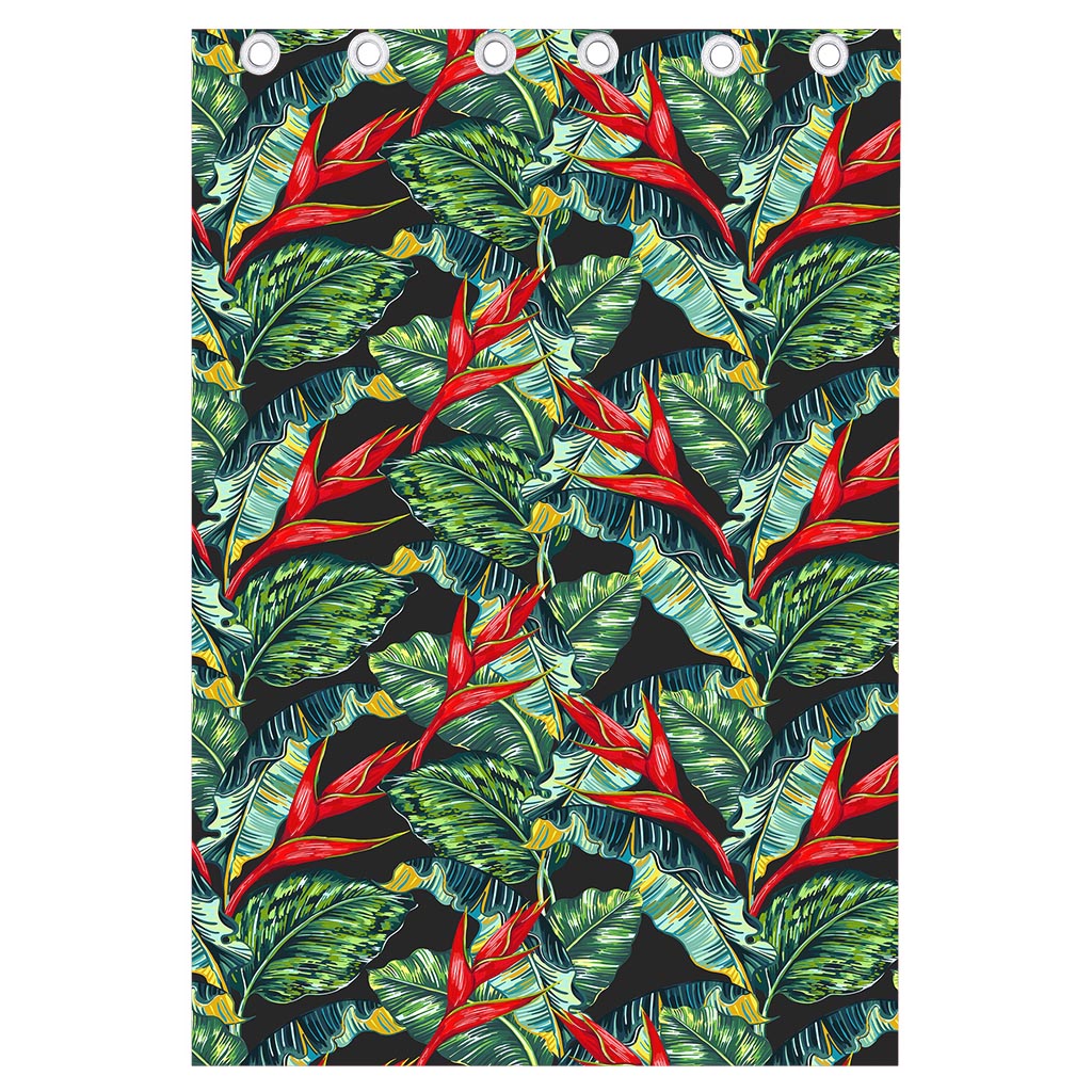 Banana Leaf Hawaiian Pattern Print Curtain