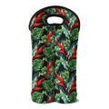 Banana Leaf Hawaiian Pattern Print Double Neoprene Wine Tote