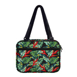 Banana Leaf Hawaiian Pattern Print Double Strap Bible Bag