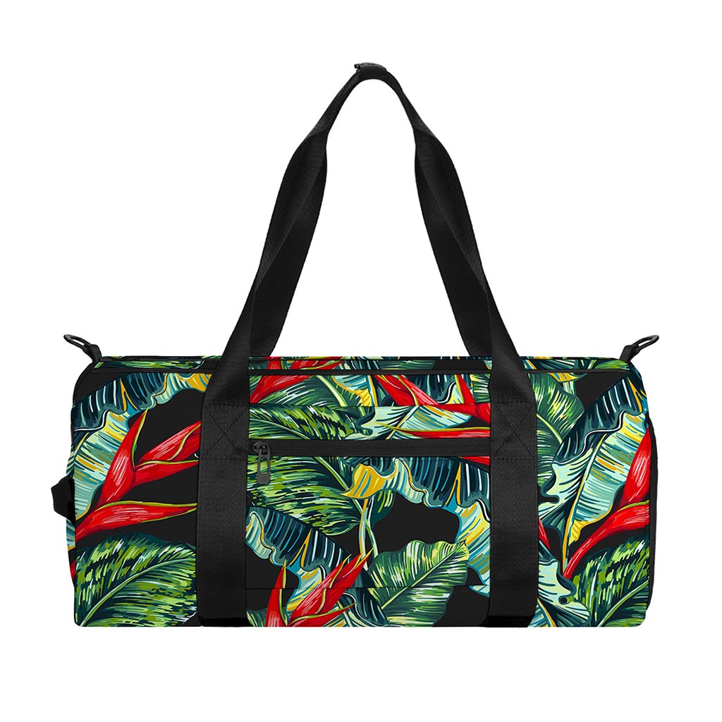 Banana Leaf Hawaiian Pattern Print Gym Bag