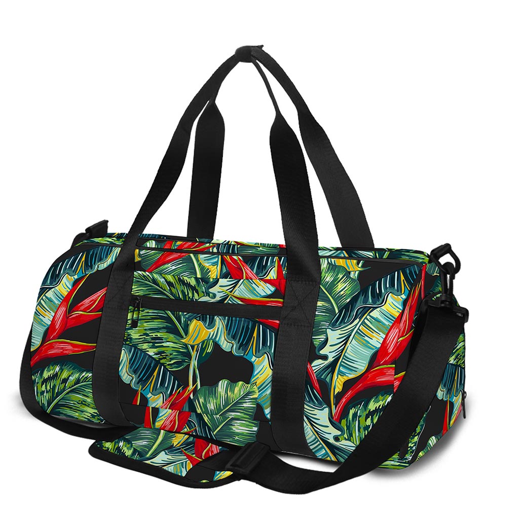 Banana Leaf Hawaiian Pattern Print Gym Bag