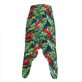 Banana Leaf Hawaiian Pattern Print Hammer Pants