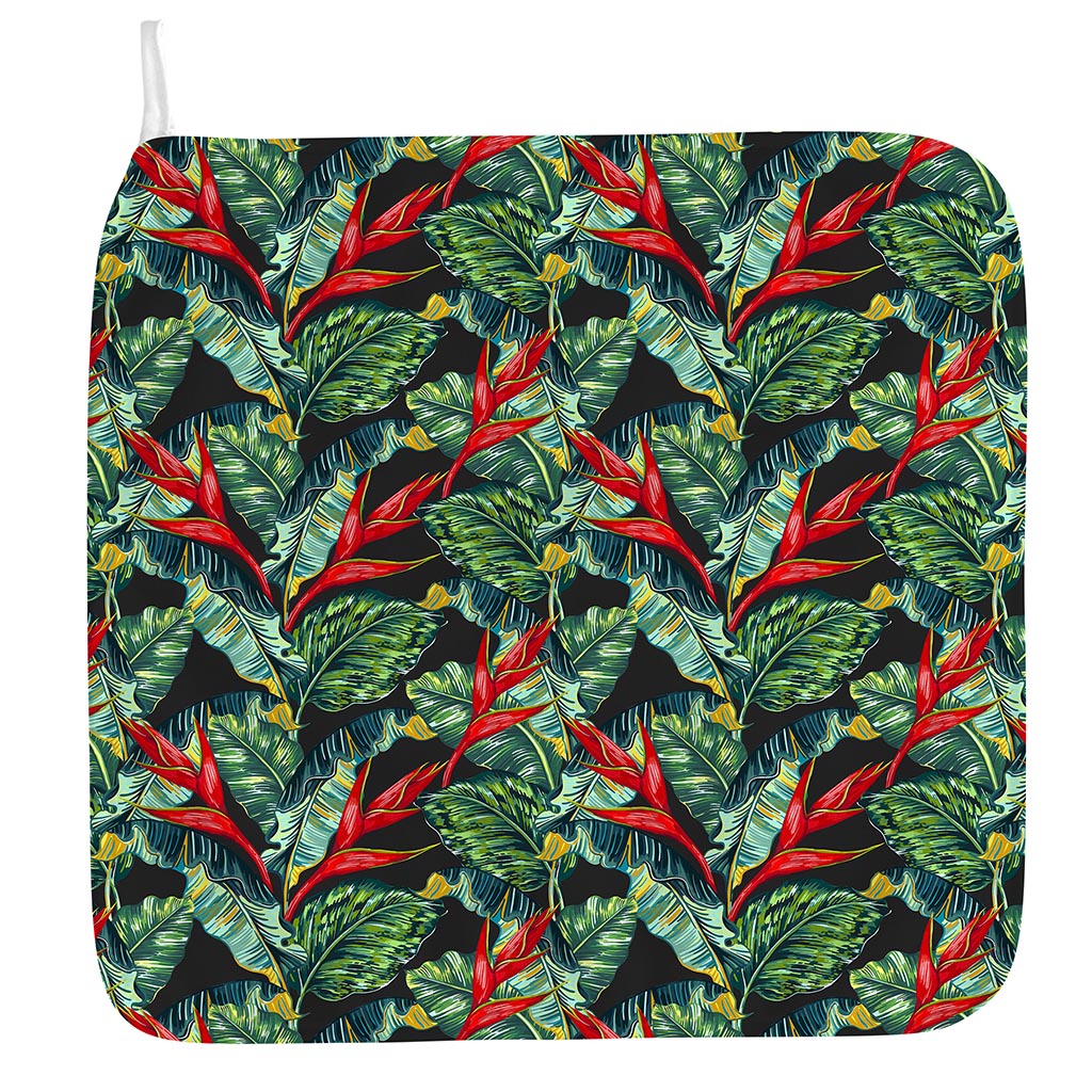 Banana Leaf Hawaiian Pattern Print Hand Towel