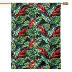 Banana Leaf Hawaiian Pattern Print House Flag