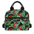 Banana Leaf Hawaiian Pattern Print Insulated Lunch Bag
