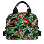 Banana Leaf Hawaiian Pattern Print Insulated Lunch Bag