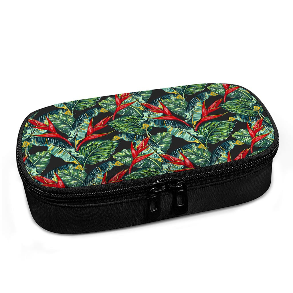 Banana Leaf Hawaiian Pattern Print Insulin Cooler Travel Case