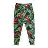 Banana Leaf Hawaiian Pattern Print Jogger Pants