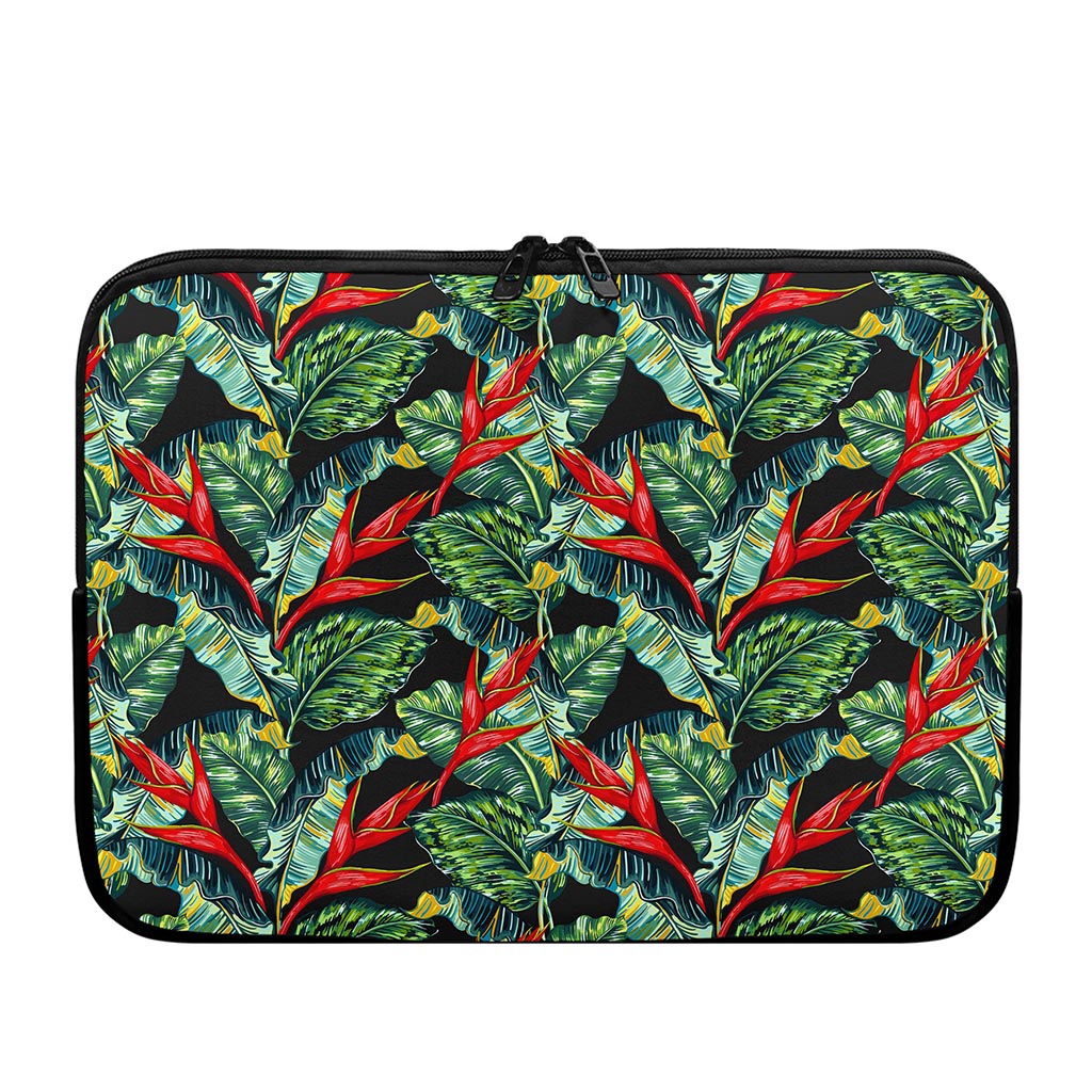 Banana Leaf Hawaiian Pattern Print Laptop Sleeve
