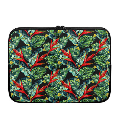 Banana Leaf Hawaiian Pattern Print Laptop Sleeve