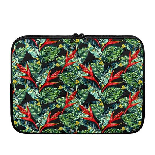 Banana Leaf Hawaiian Pattern Print Laptop Sleeve