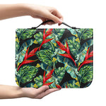 Banana Leaf Hawaiian Pattern Print Leather Bible Cover