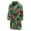 Banana Leaf Hawaiian Pattern Print Men's Bathrobe