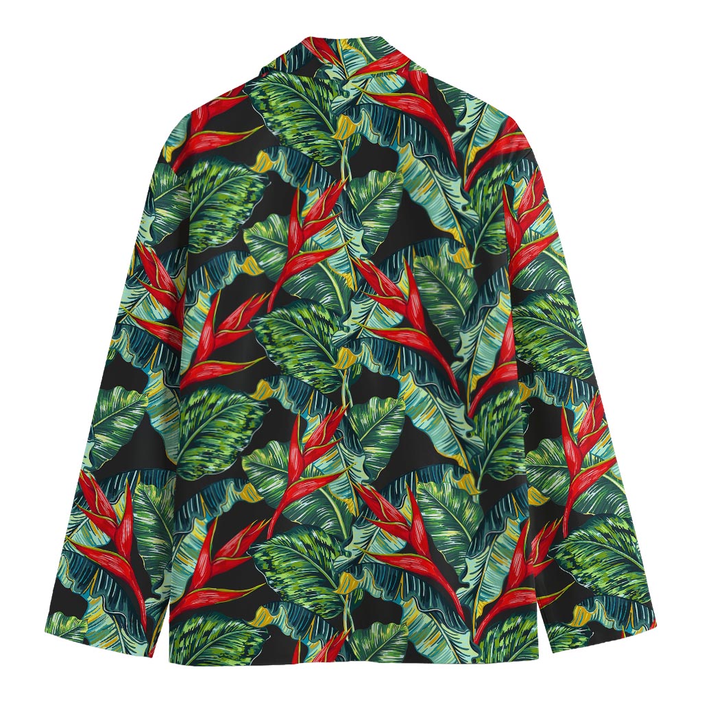 Banana Leaf Hawaiian Pattern Print Men's Blazer
