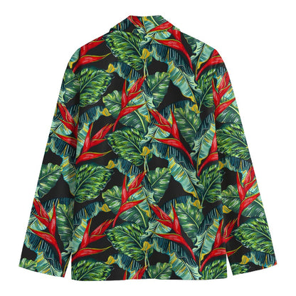 Banana Leaf Hawaiian Pattern Print Men's Blazer
