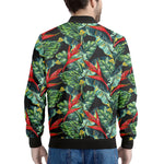 Banana Leaf Hawaiian Pattern Print Men's Bomber Jacket