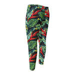 Banana Leaf Hawaiian Pattern Print Men's Compression Pants