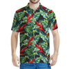 Banana Leaf Hawaiian Pattern Print Men's Polo Shirt