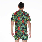 Banana Leaf Hawaiian Pattern Print Men's Rompers