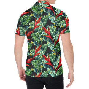 Banana Leaf Hawaiian Pattern Print Men's Shirt