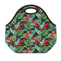 Banana Leaf Hawaiian Pattern Print Neoprene Lunch Bag