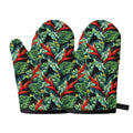 Banana Leaf Hawaiian Pattern Print Oven Mitts