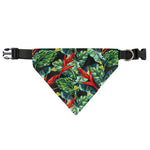 Banana Leaf Hawaiian Pattern Print Over The Collar Dog Bandana
