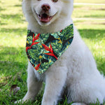 Banana Leaf Hawaiian Pattern Print Over The Collar Dog Bandana