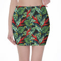 Banana Leaf Hawaiian Pattern Print Pencil Mini Skirt