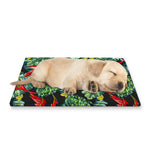Banana Leaf Hawaiian Pattern Print Pet Cooling Mat Cover