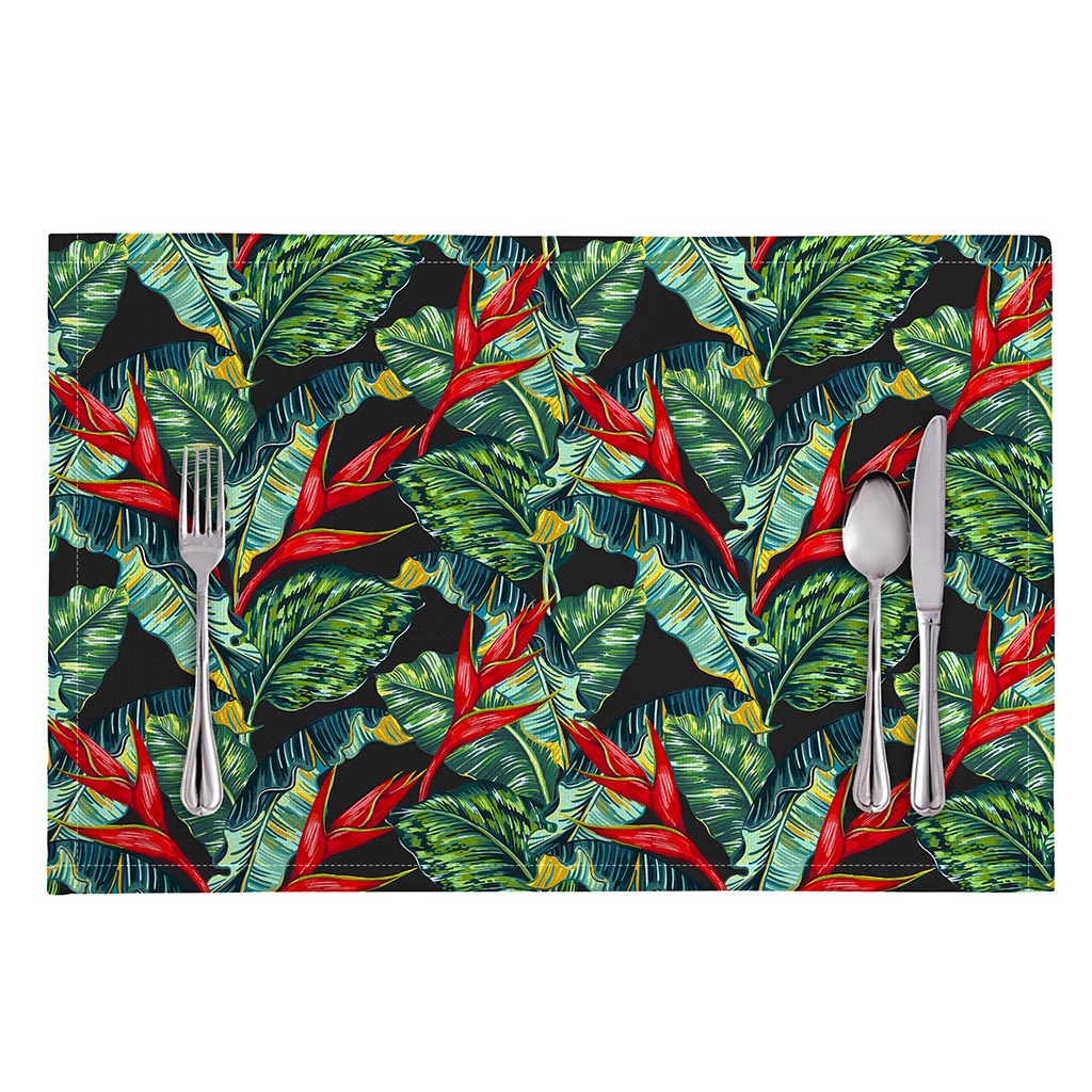 Banana Leaf Hawaiian Pattern Print Placemat