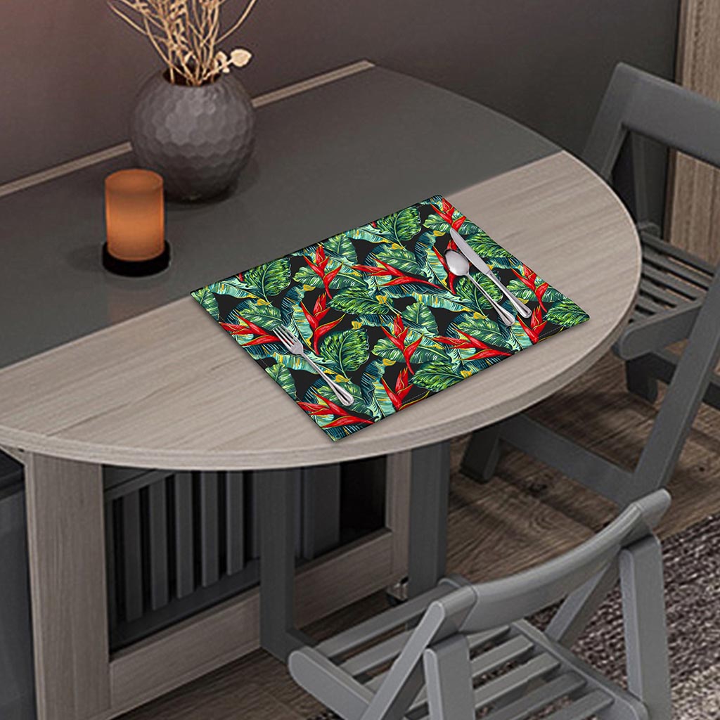 Banana Leaf Hawaiian Pattern Print Placemat