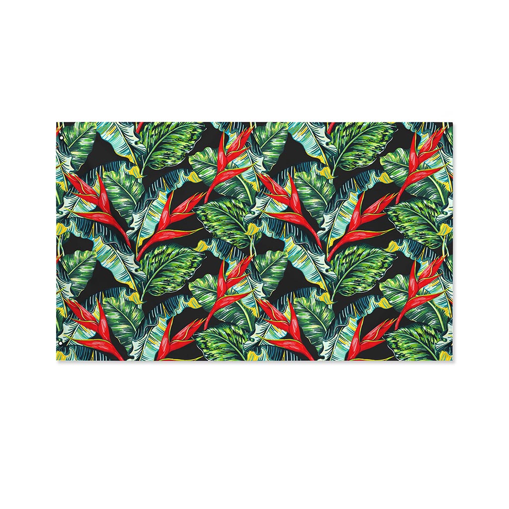 Banana Leaf Hawaiian Pattern Print Polyester Flag