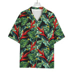 Banana Leaf Hawaiian Pattern Print Rayon Hawaiian Shirt