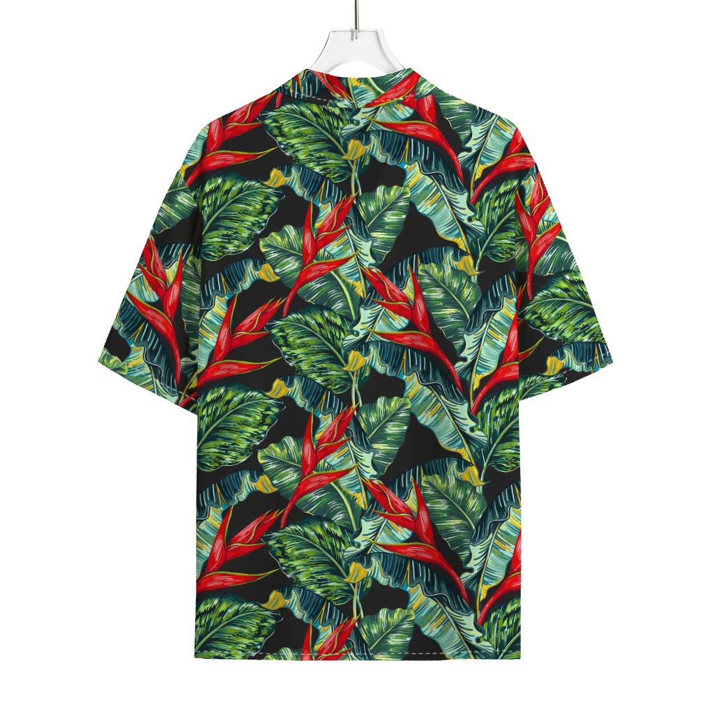 Banana Leaf Hawaiian Pattern Print Rayon Hawaiian Shirt