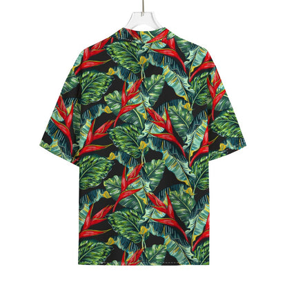 Banana Leaf Hawaiian Pattern Print Rayon Hawaiian Shirt