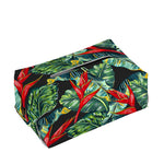 Banana Leaf Hawaiian Pattern Print Rectangle Tissue Box Cover