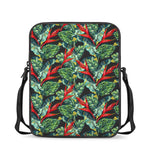 Banana Leaf Hawaiian Pattern Print Rectangular Crossbody Bag