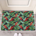 Banana Leaf Hawaiian Pattern Print Rubber Doormat