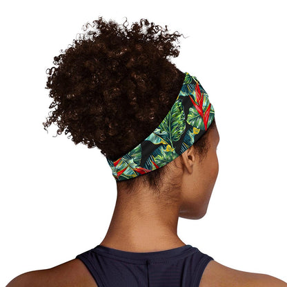 Banana Leaf Hawaiian Pattern Print Sports Headband