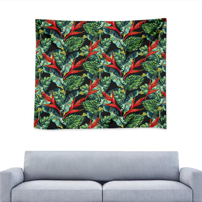 Banana Leaf Hawaiian Pattern Print Tapestry