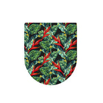 Banana Leaf Hawaiian Pattern Print Toilet Lid Cover