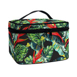 Banana Leaf Hawaiian Pattern Print Travel Makeup Bag