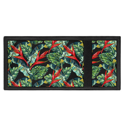 Banana Leaf Hawaiian Pattern Print Trifold Wallet