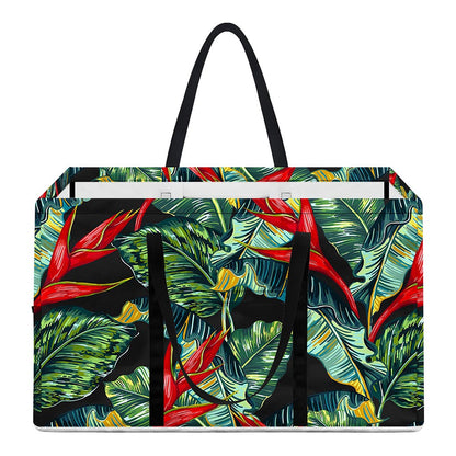 Banana Leaf Hawaiian Pattern Print Utility Tote Bag