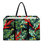 Banana Leaf Hawaiian Pattern Print Utility Tote Bag