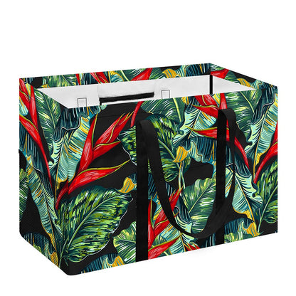 Banana Leaf Hawaiian Pattern Print Utility Tote Bag